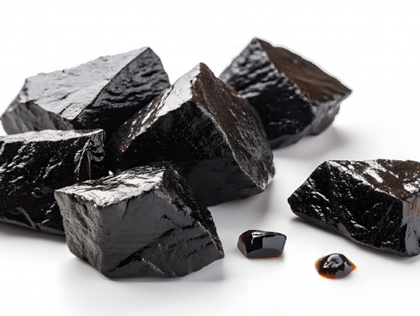 Black,Shilajit,Pieces,,Traditional,Ayurvedic,Supplement,From,Pakistan